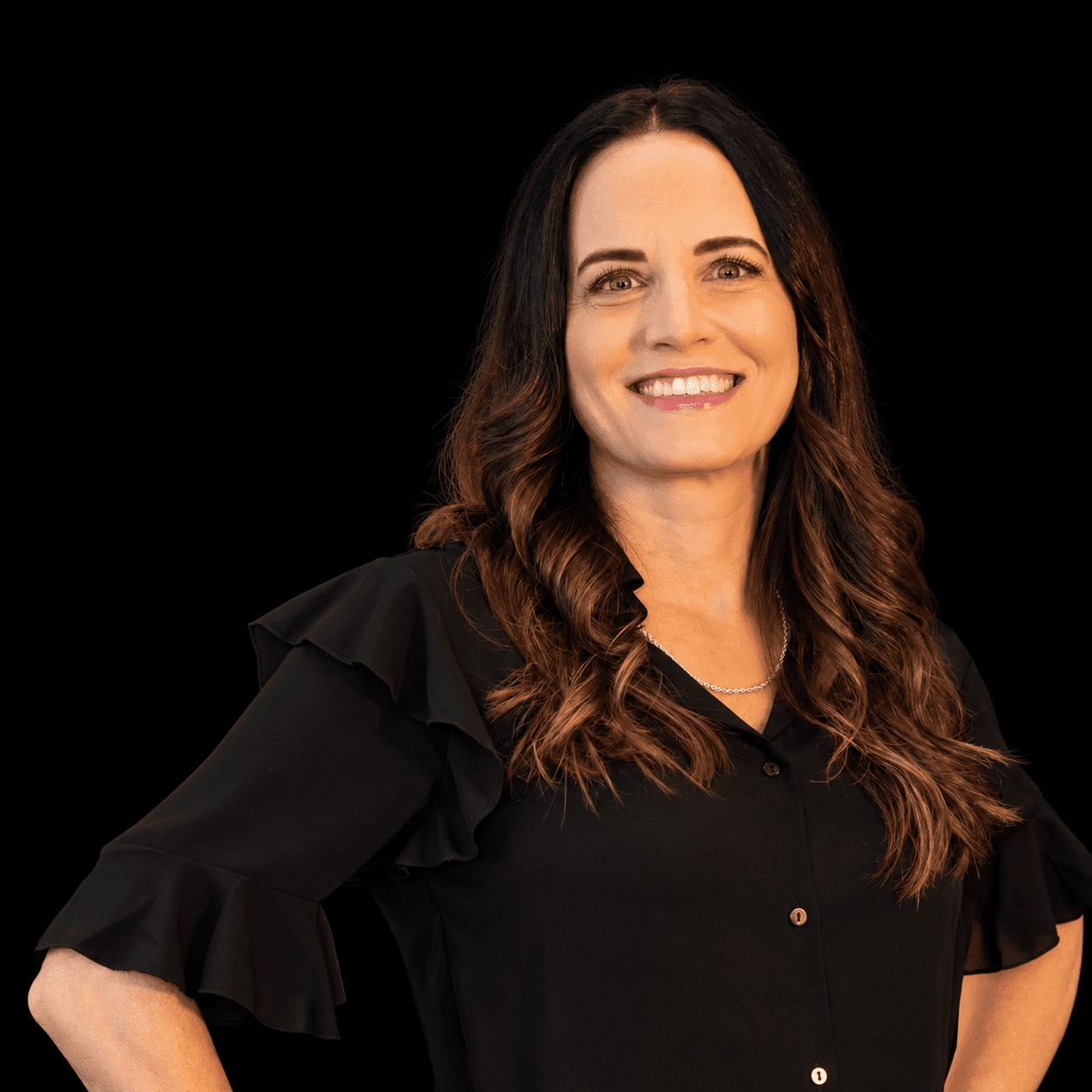 Portrait of Sarah Nuualiitia, a professional stylist at Salon L Manayunk, showcasing their expertise and style.